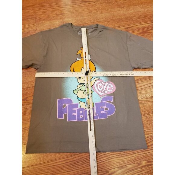 The Flintstones Pebbles Graphic T-shirt Mens Size L Brown Civil Assets Collab - Picture 4 of 5